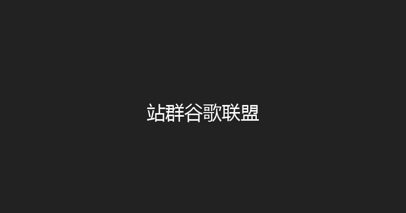站群谷歌联盟 封面图